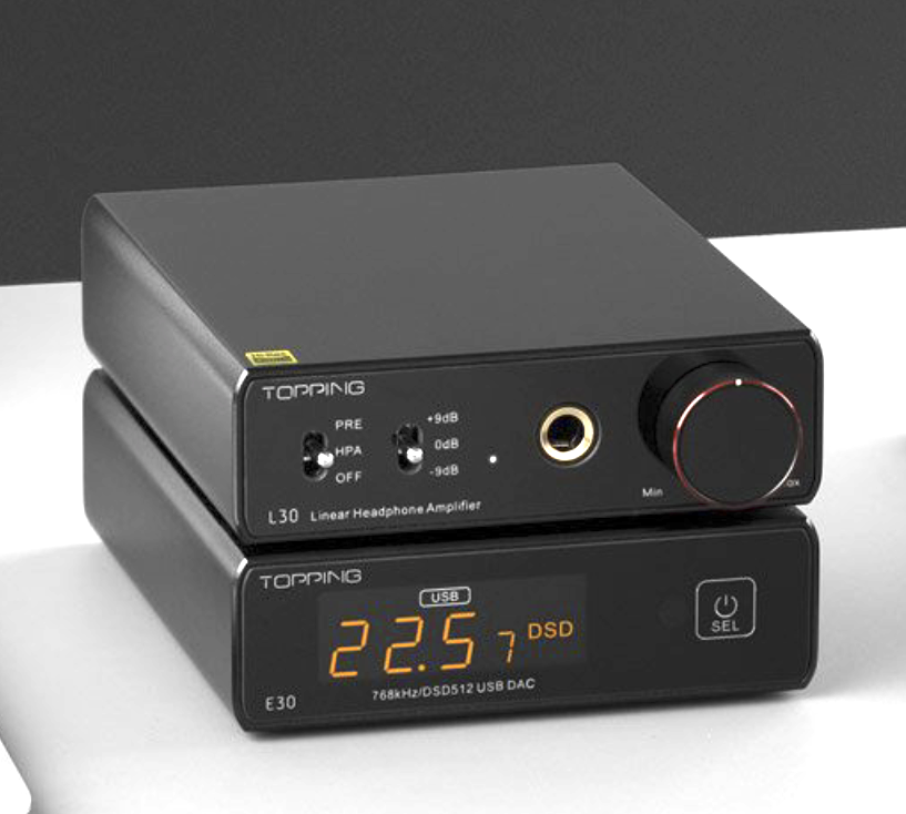 Review Topping E30 DAC and L30 Headphone Amplifier Mac Edition Radio